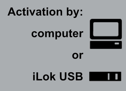 Your choice computer activation or ilok usb key activation