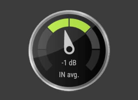 Speakerphone 3 input level indicator